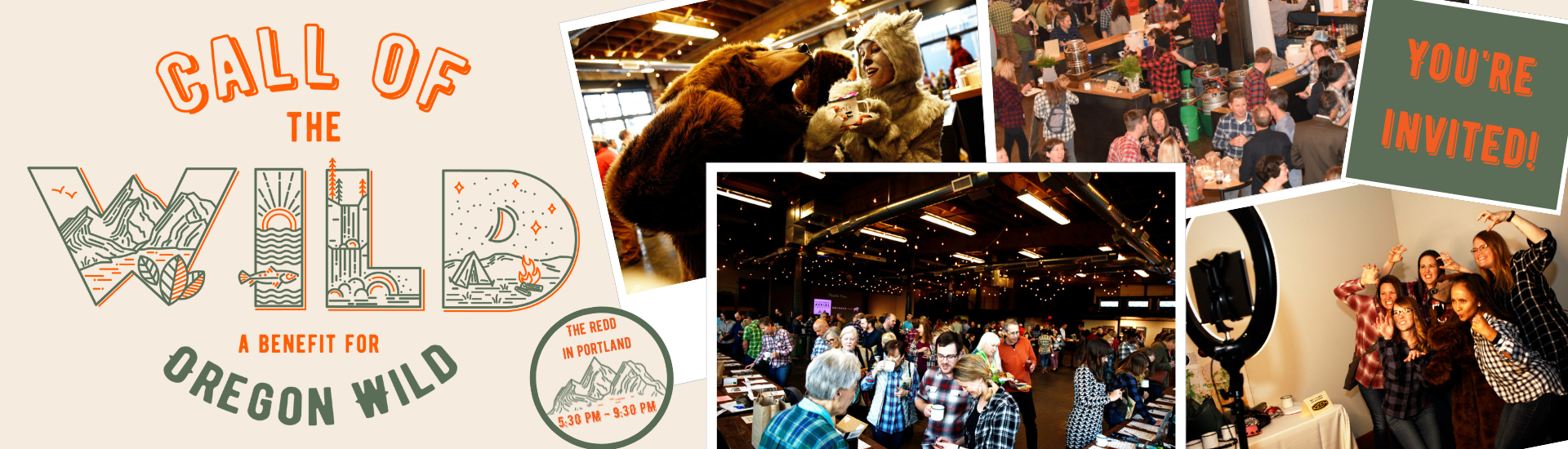 Call of the Wild, an annual benefit for Oregon Wild. Friday, October 14th, 5:30pm at the Redd in Portland